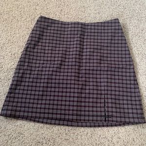 mini skirt with slit from urban outfitters